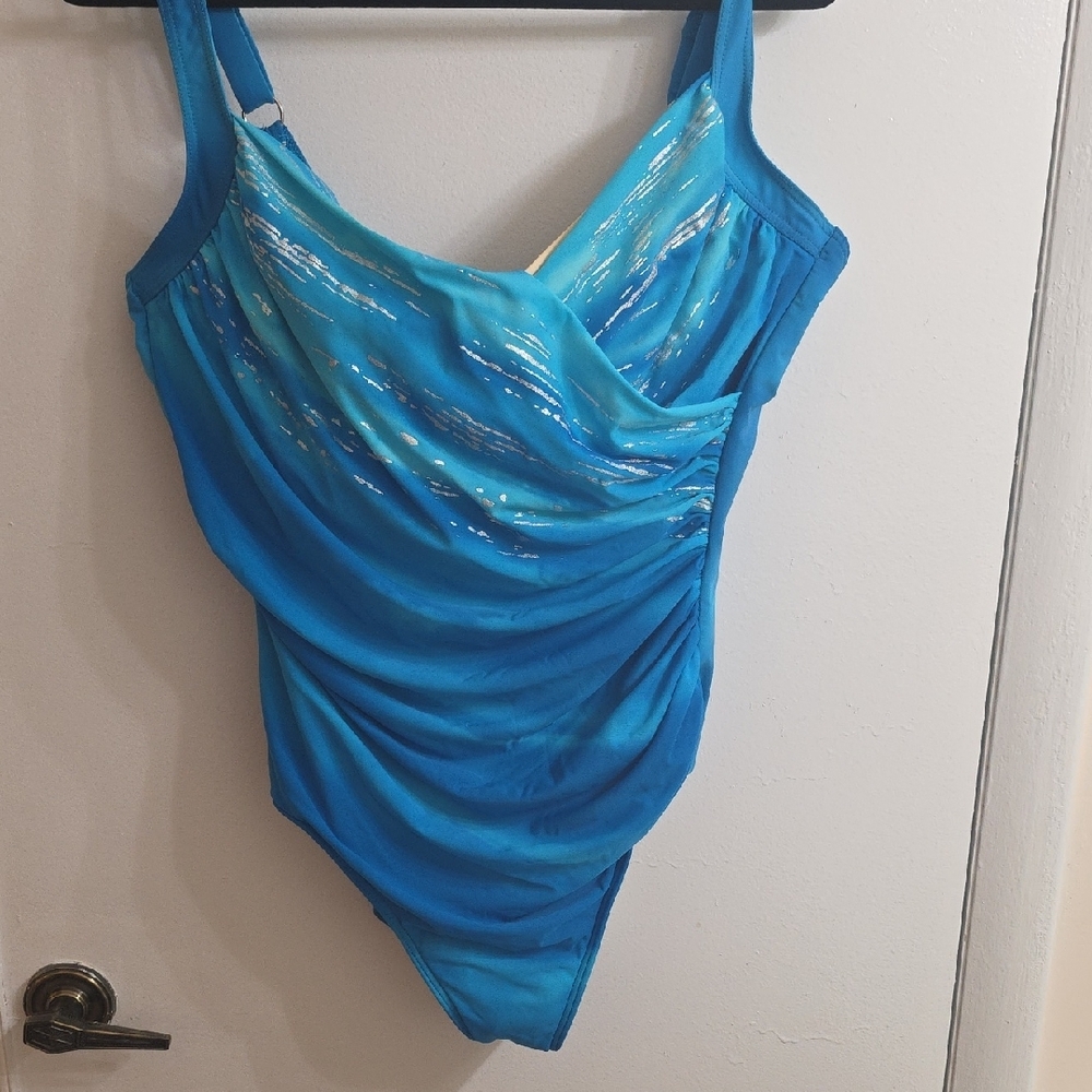 Blue One-Piece Swimsuit